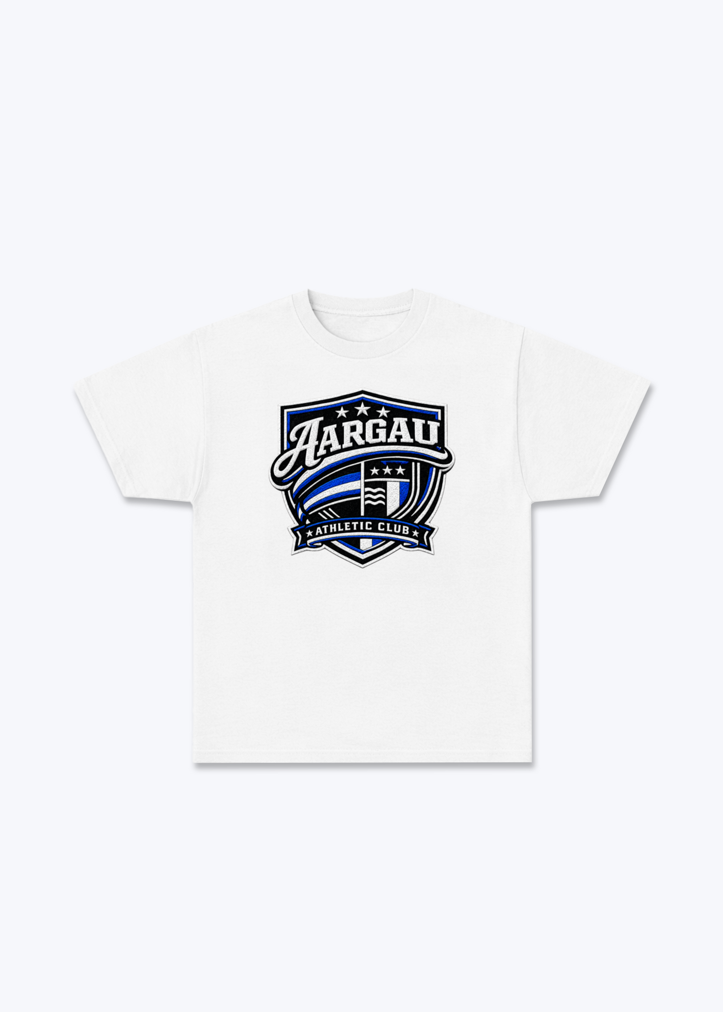 Aargau Wappen Tee - White Front (Designed)