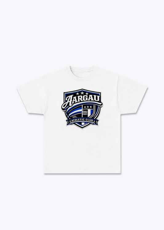 Aargau Wappen Tee - White Front (Designed)