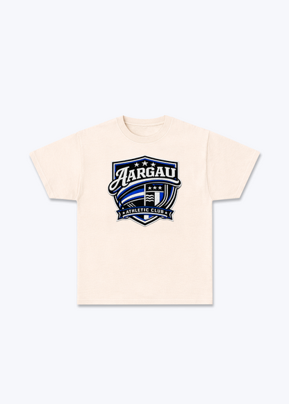 Aargau Wappen Tee - Beige Front (Designed)