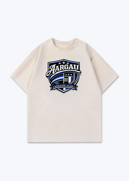 Aargau Wappen Tee - Beige Front (Designed)