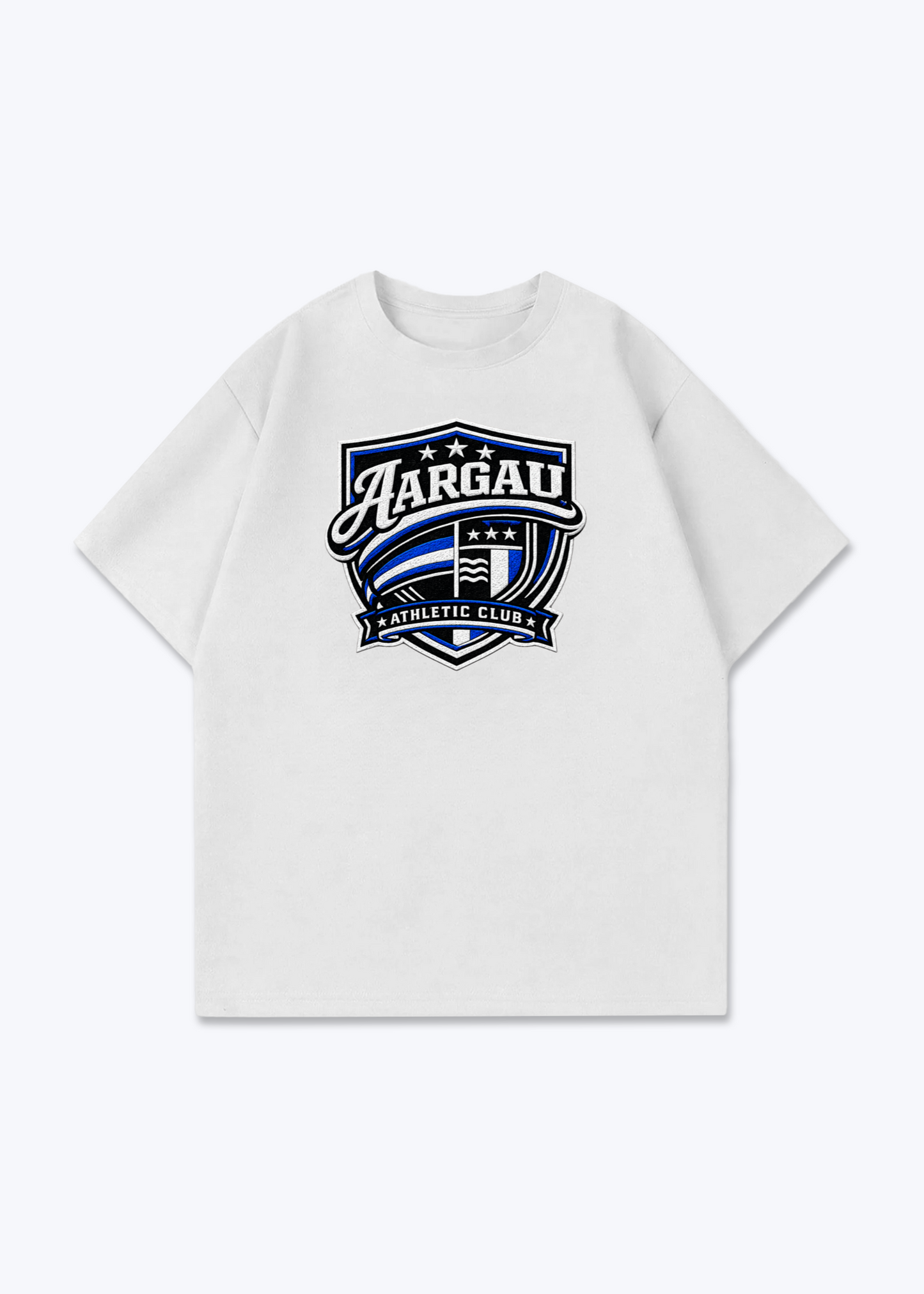Aargau Wappen Tee - White Front (Designed)