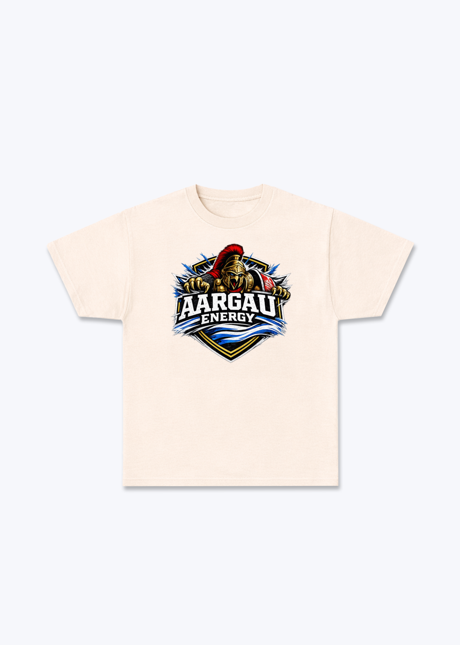 Aargau Energy Tee - Beige Front (Designed)