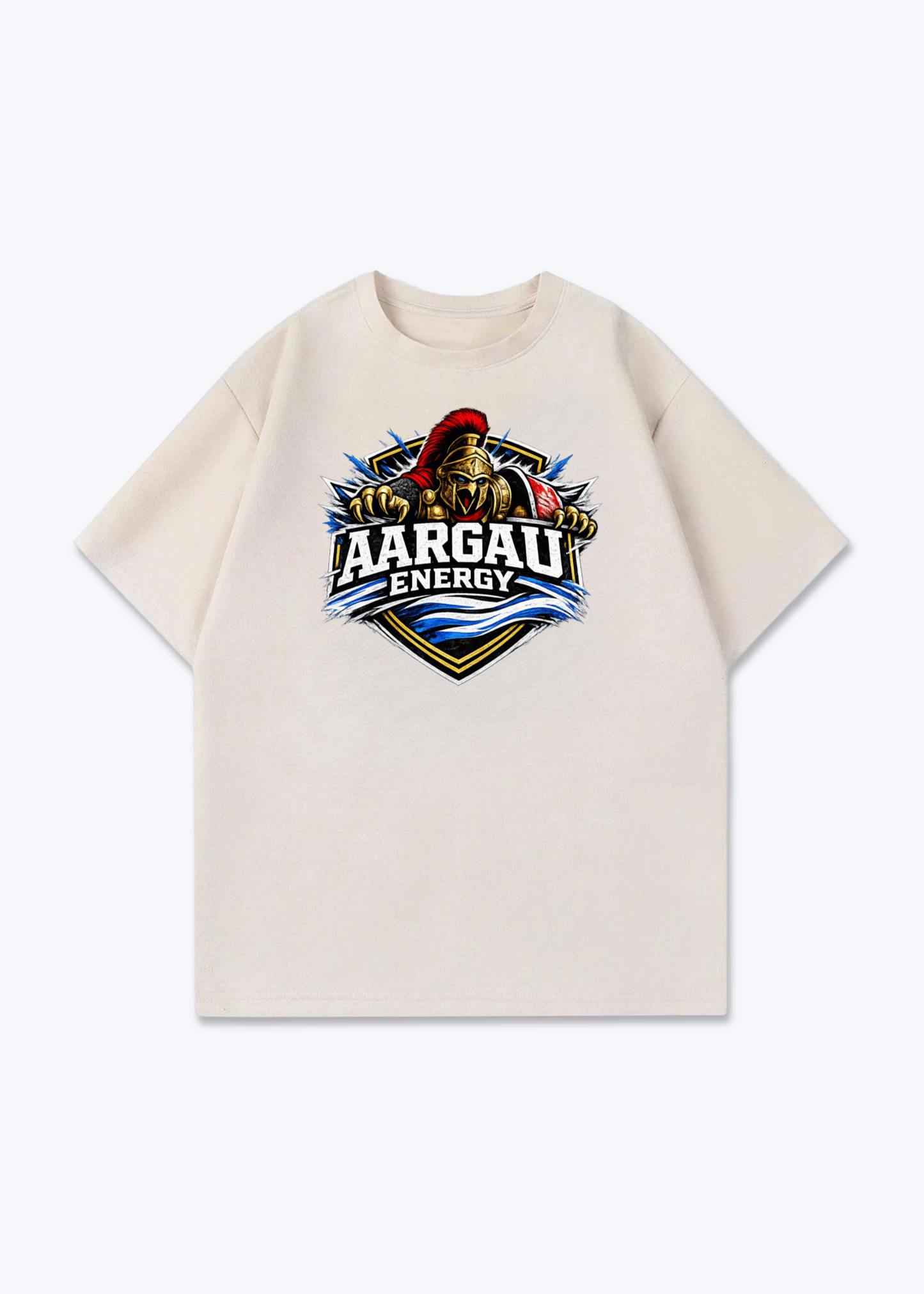 Aargau Energy Tee - Beige Front (Designed)