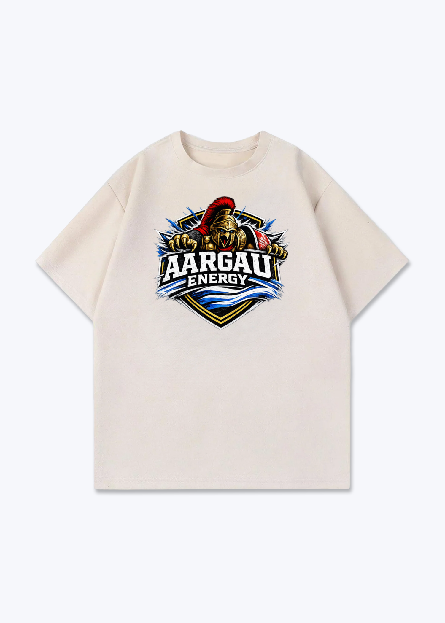 Aargau Energy Tee - Beige Front (Designed)