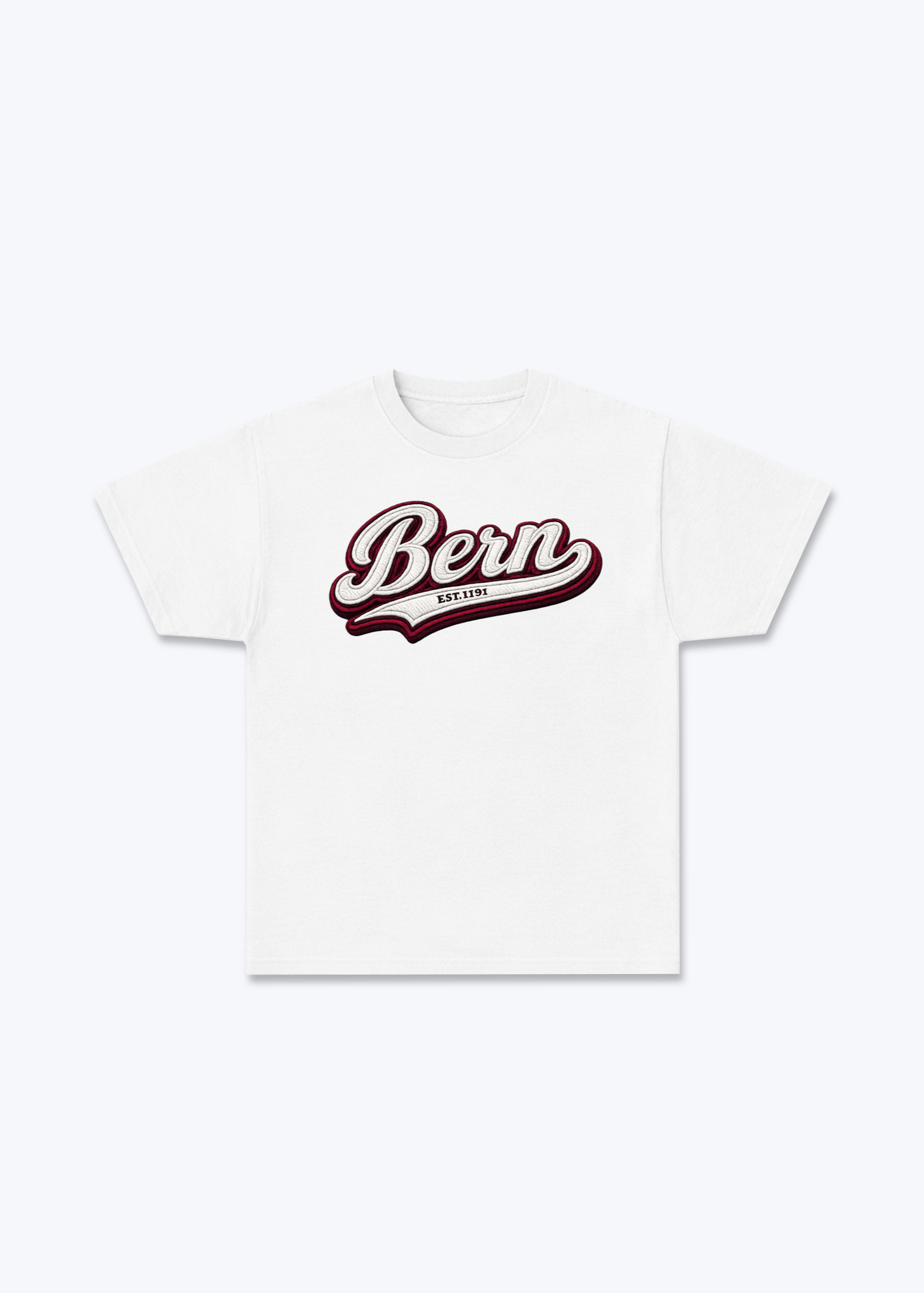 Bern Est. 1191 Tee - White Front (Designed)