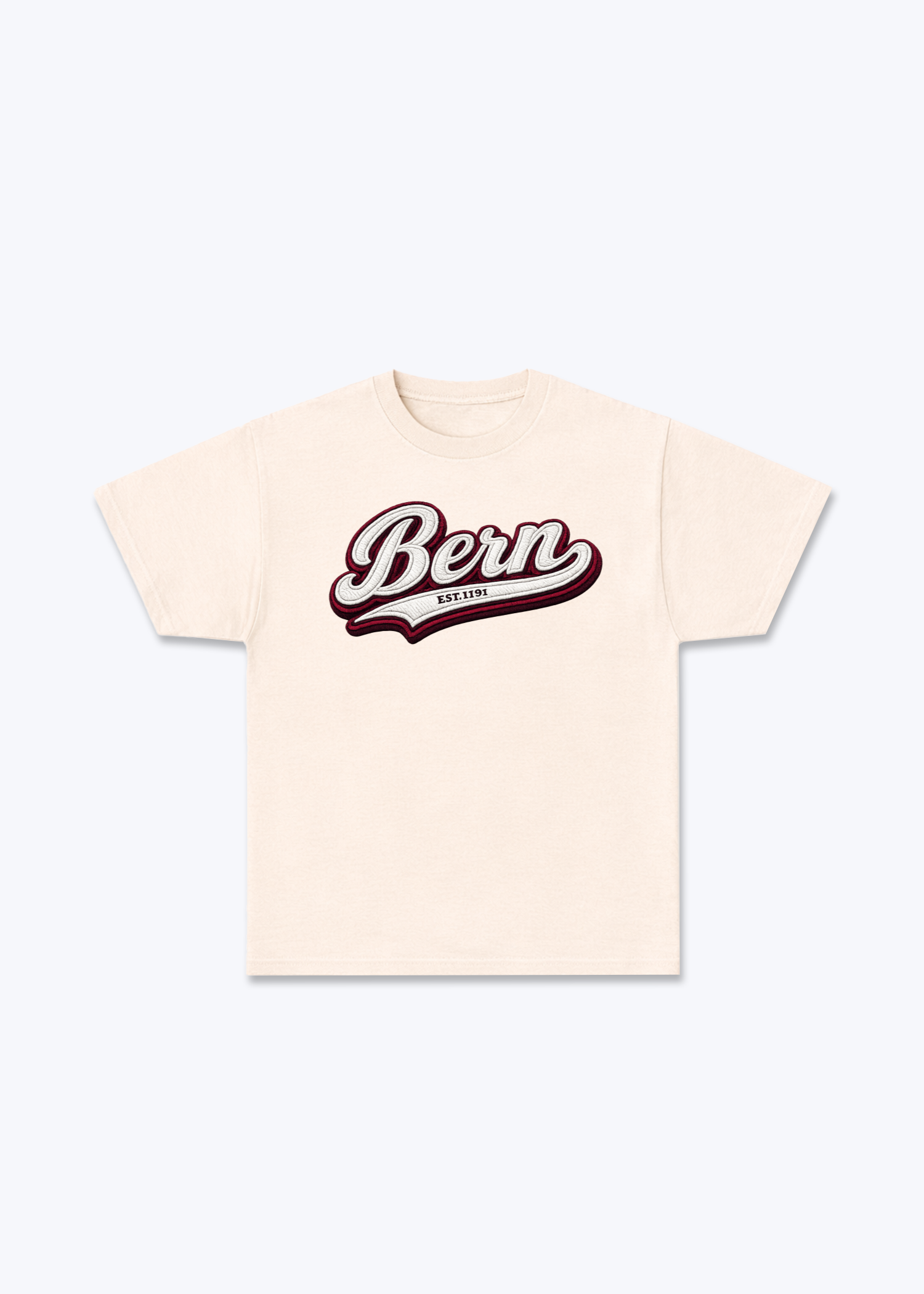 Bern Est. 1191 Tee - Beige Front (Designed)