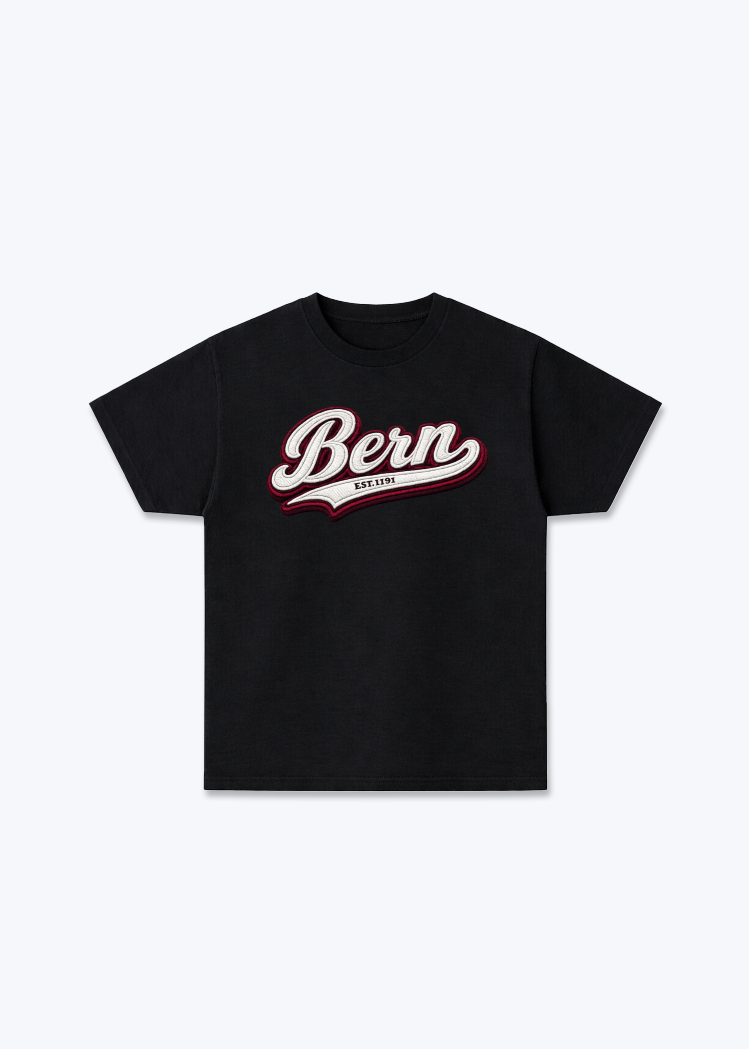 Bern Est. 1191 Tee - Black Front (Designed)