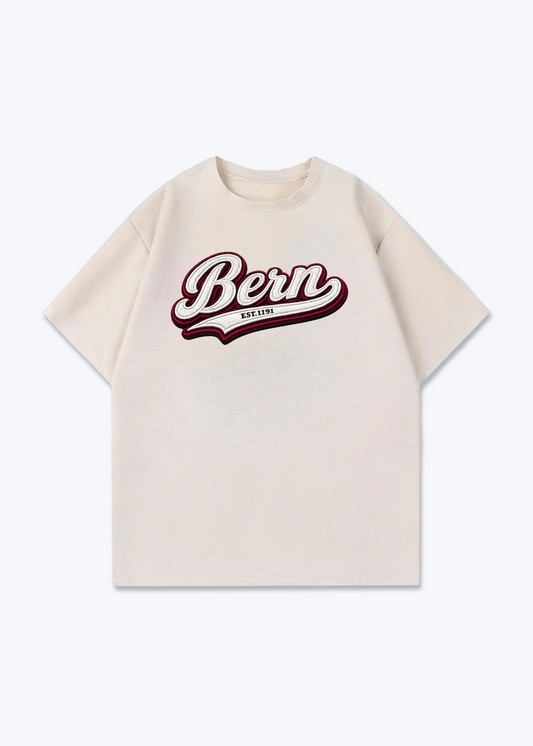 Bern Est. 1191 Tee - Beige Front (Designed)