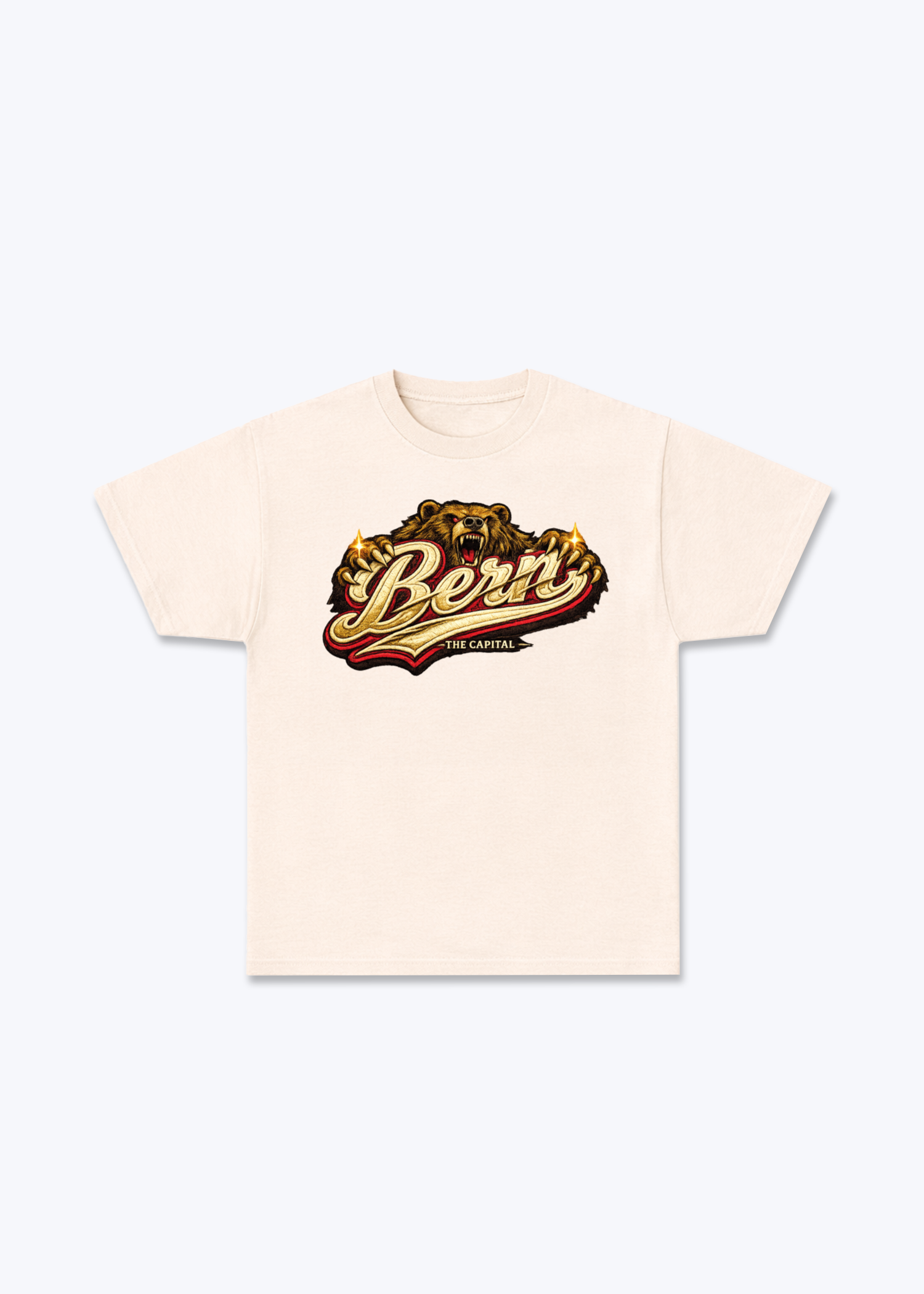Bern The Capital Tee - Beige Front (Designed)