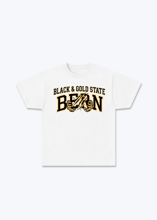 Bern Black & Gold Tee - White Front (Designed)