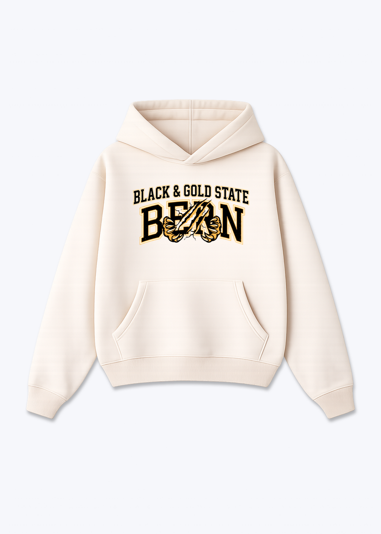 Bern Black & Gold Tee - Beige Front (Designed)