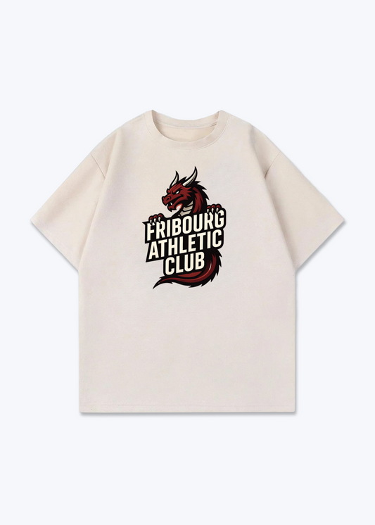 Fribourg Athletic Club Tee - Beige Front (Designed)