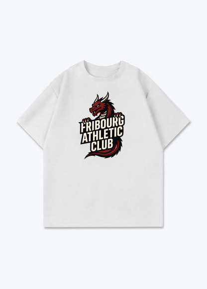 Fribourg Athletic Club Tee - White Front (Designed)