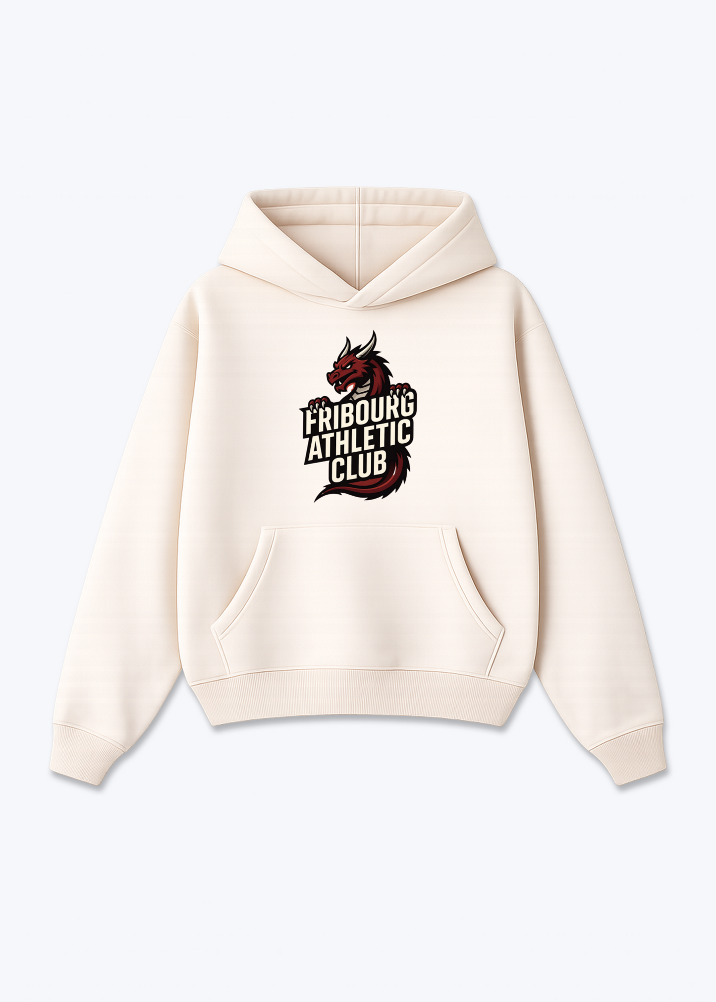 Fribourg Athletic Club Tee - Beige Front (Designed)