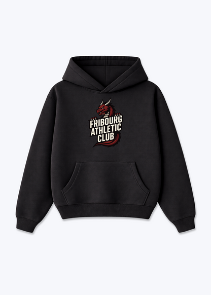 Fribourg Athletic Club Tee - Black Front (Designed)