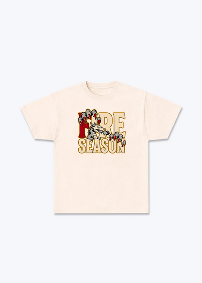 Fribourg Fire Season Tee - Beige Front (Designed)