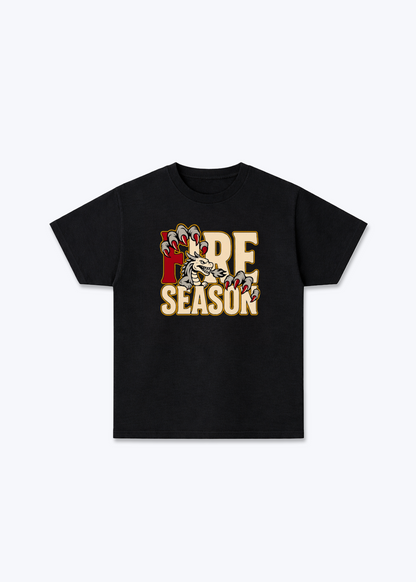 Fribourg Fire Season Tee - Black Front (Designed)