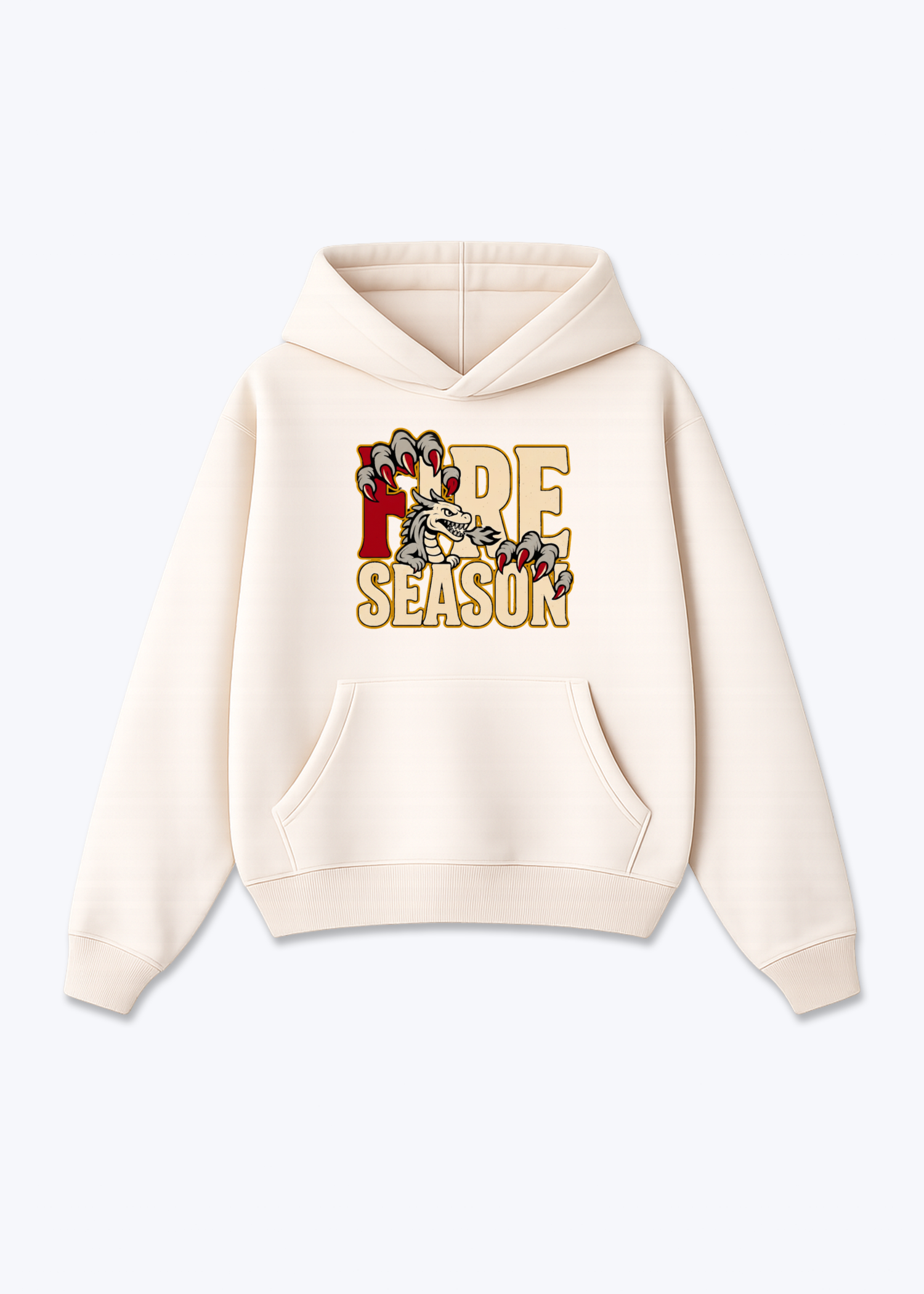 Fribourg Fire Season Tee - Beige Front (Designed)