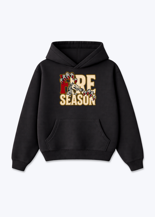 Fribourg Fire Season Tee - Black Front (Designed)