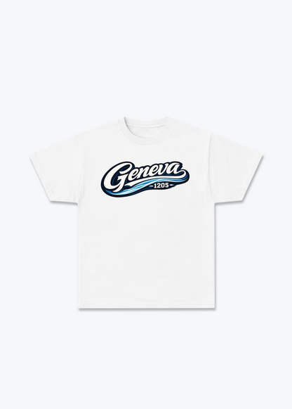 Genève 1205 Tee - White Front (Designed)