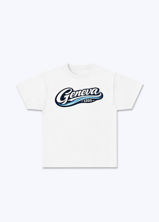 Genève 1205 Tee - White Front (Designed)