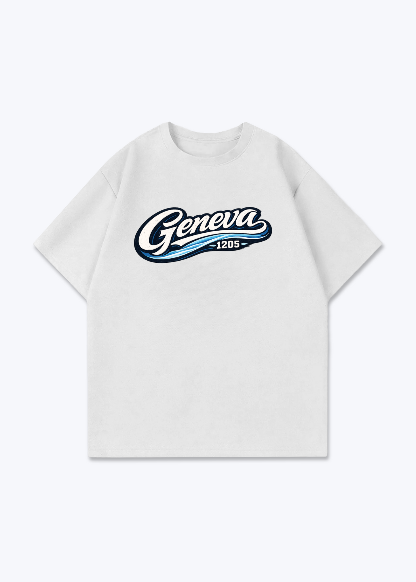 Genève 1205 Tee - White Front (Designed)
