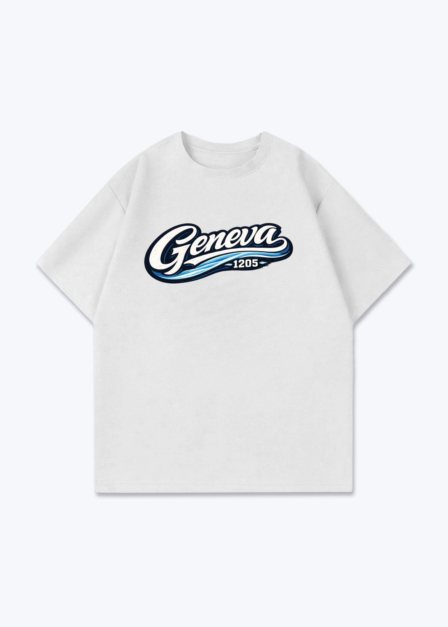 Genève 1205 Tee - White Front (Designed)