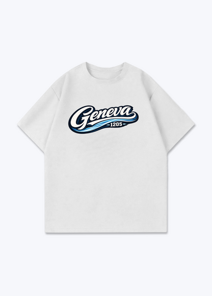 Genève 1205 Tee - White Front (Designed)
