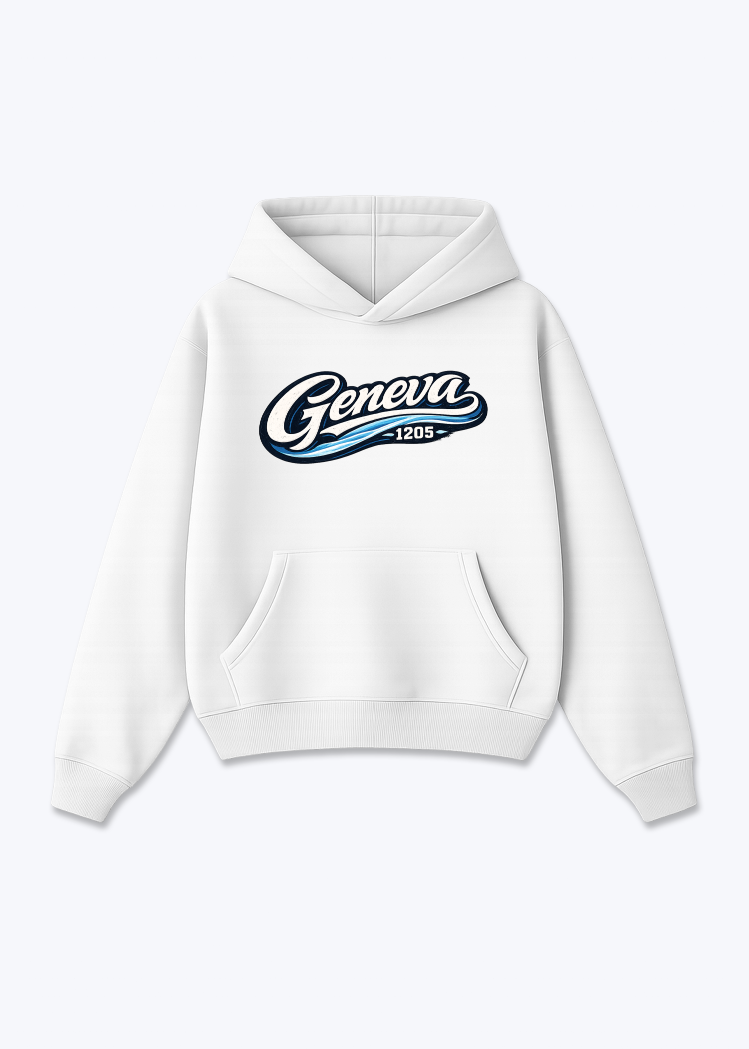 Genève 1205 Tee - White Front (Designed)