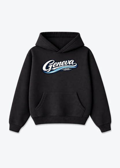 Genève 1205 Tee - Black Front (Designed)
