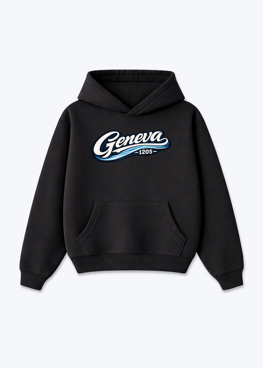 Genève 1205 Tee - Black Front (Designed)