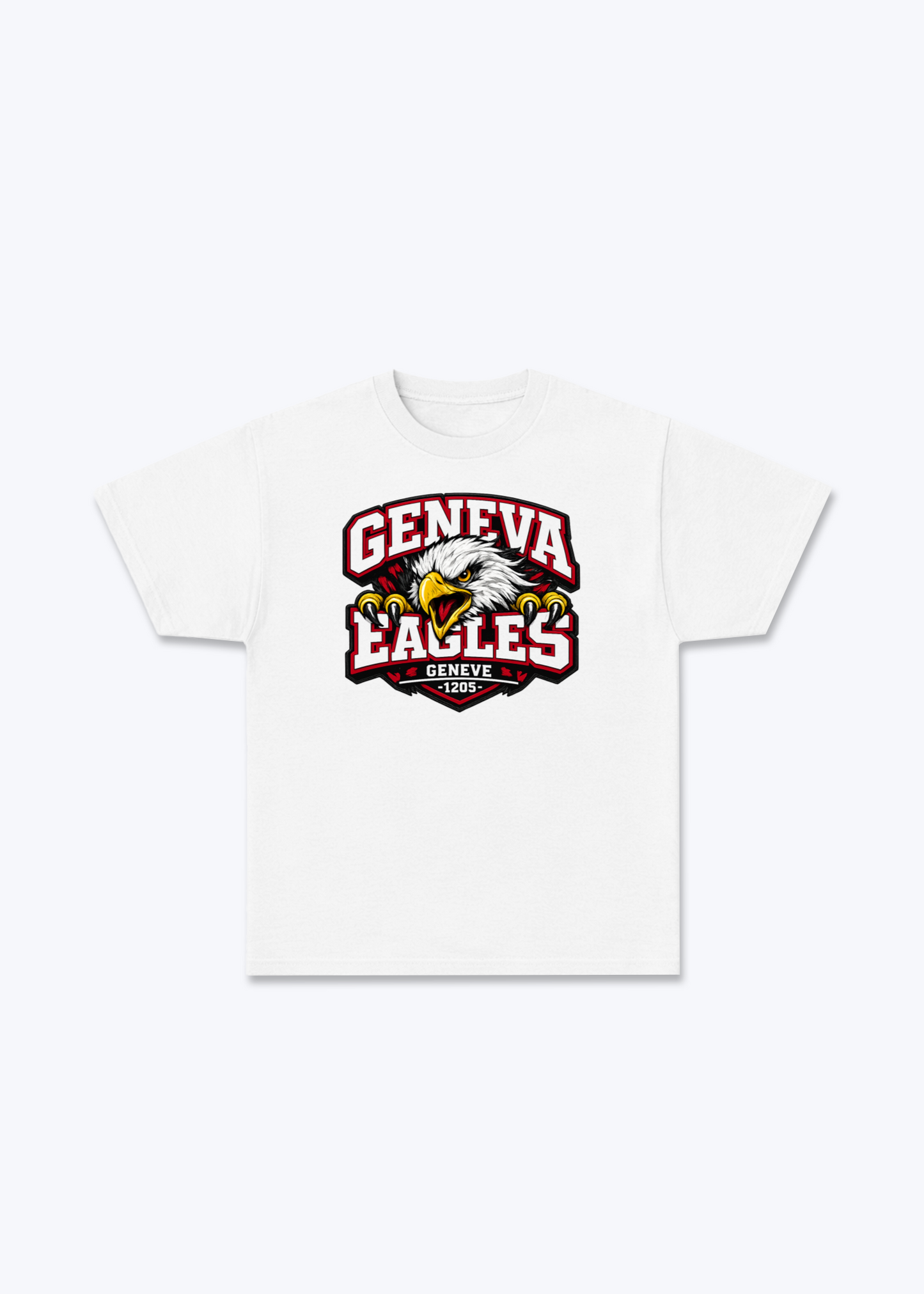 Genève Eagles Tee - White Front (Designed)