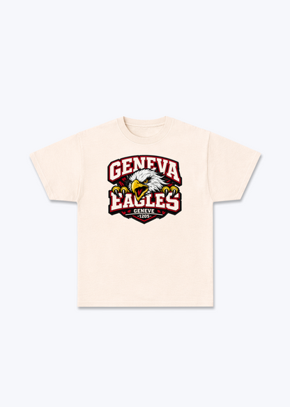 Genève Eagles Tee - Beige Front (Designed)