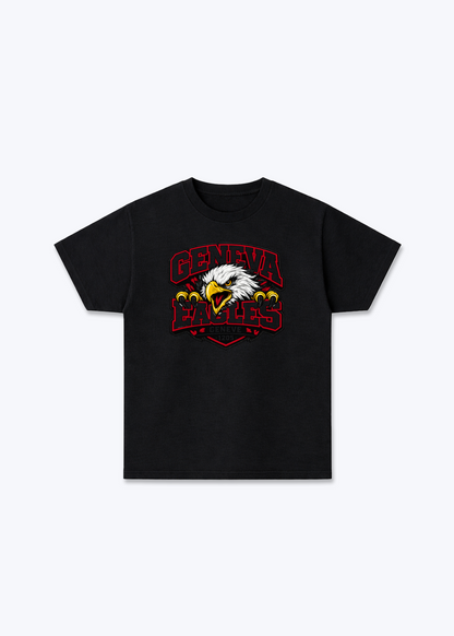 Genève Eagles Tee - Black Front (Designed)