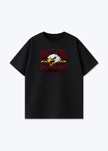 Genève Eagles Tee - Black Front (Designed)