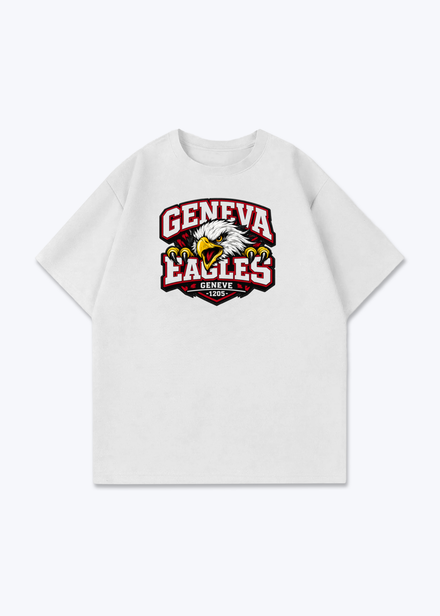 Genève Eagles Tee - White Front (Designed)