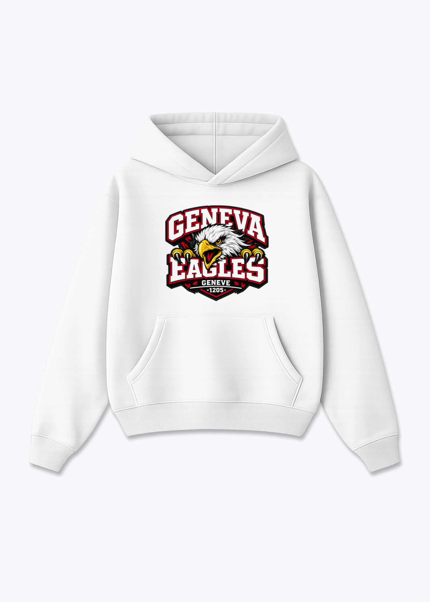 Genève Eagles Tee - White Front (Designed)