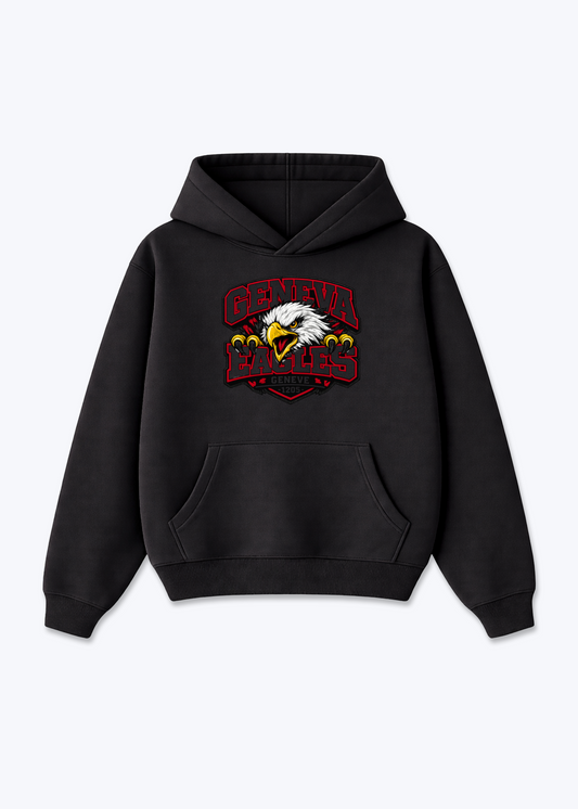 Genève Eagles Tee - Black Front (Designed)