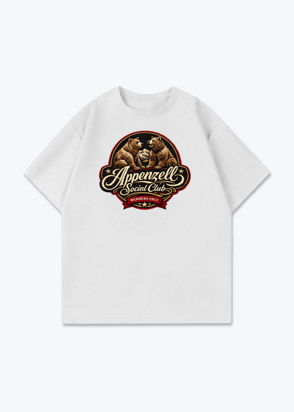 Appenzell Social Club Tee - White Front (Designed)
