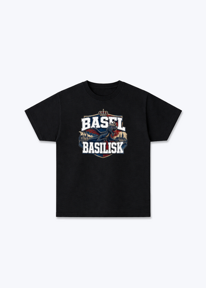 Basel Basilisk Tee - Black Front (Designed)