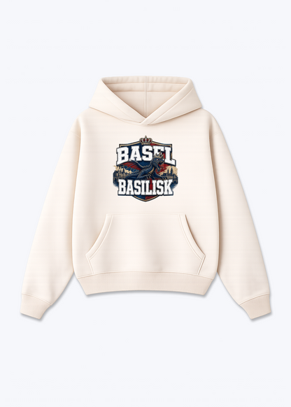 Basel Basilisk Tee - Beige Front (Designed)
