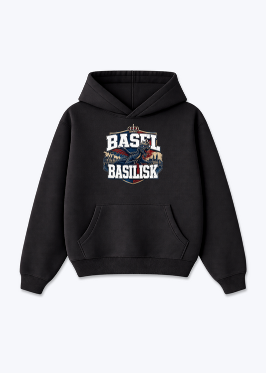 Basel Basilisk Tee - Black Front (Designed)