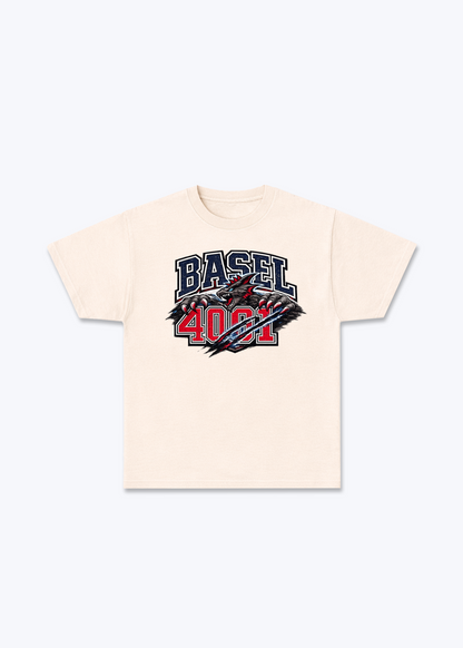 Basel 4001 Basilisk Tee - Beige Front (Designed)