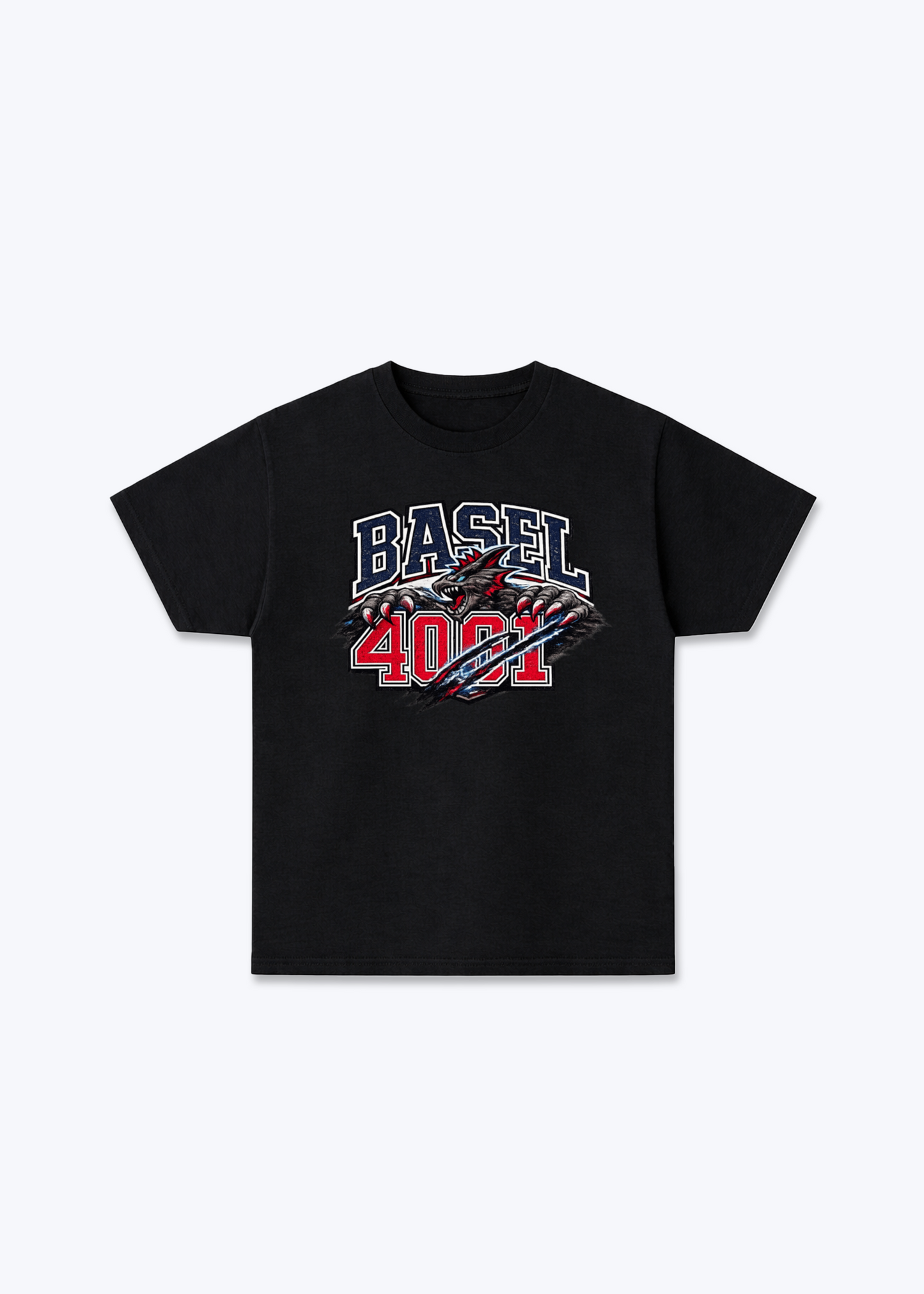 Basel 4001 Basilisk Tee - Black Front (Designed)