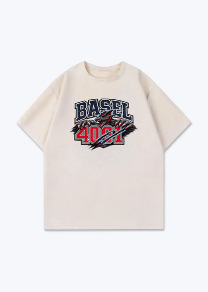Basel 4001 Basilisk Tee - Beige Front (Designed)