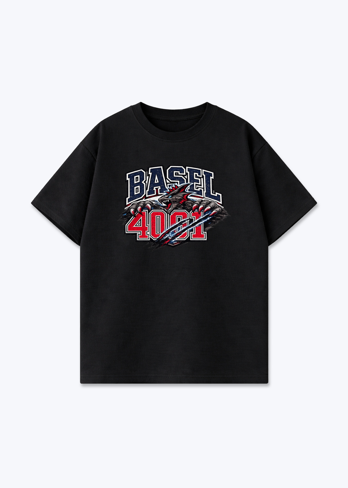 Basel 4001 Basilisk Tee - Black Front (Designed)