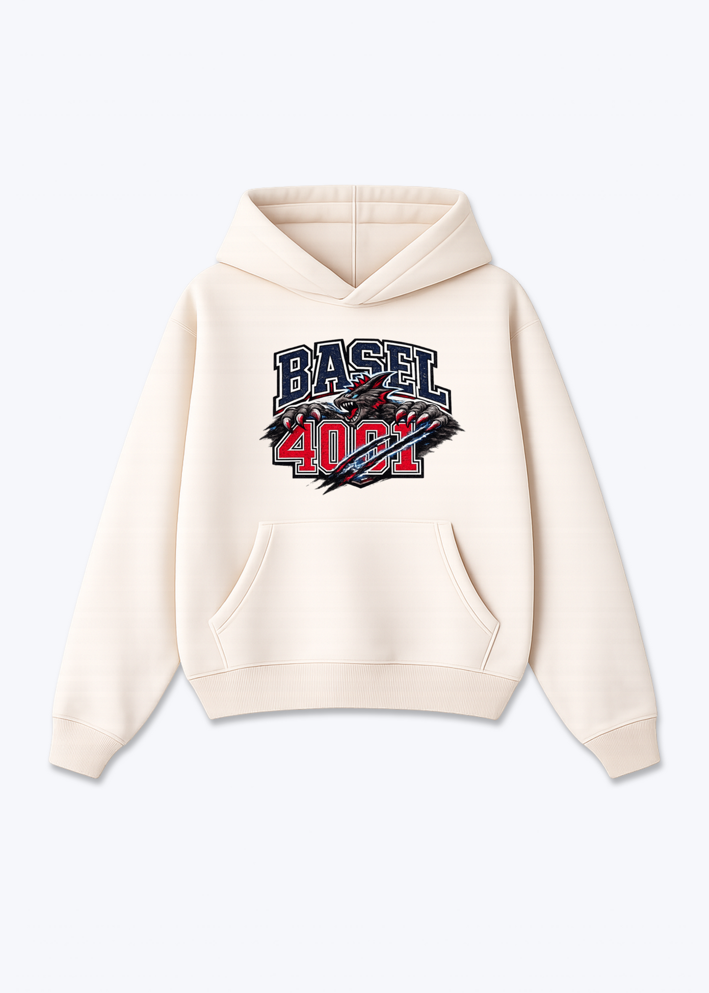 Basel 4001 Basilisk Tee - Beige Front (Designed)