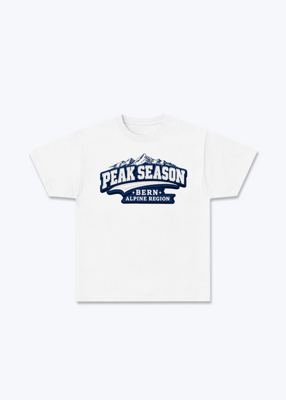 Bern Peak Season Tee - White Front (Designed)