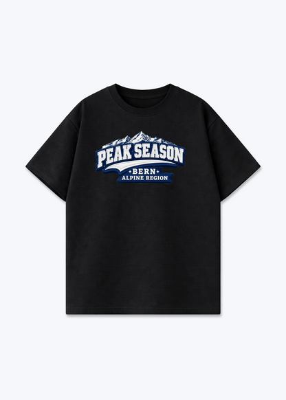 Bern Peak Season Tee - Black Front (Designed)