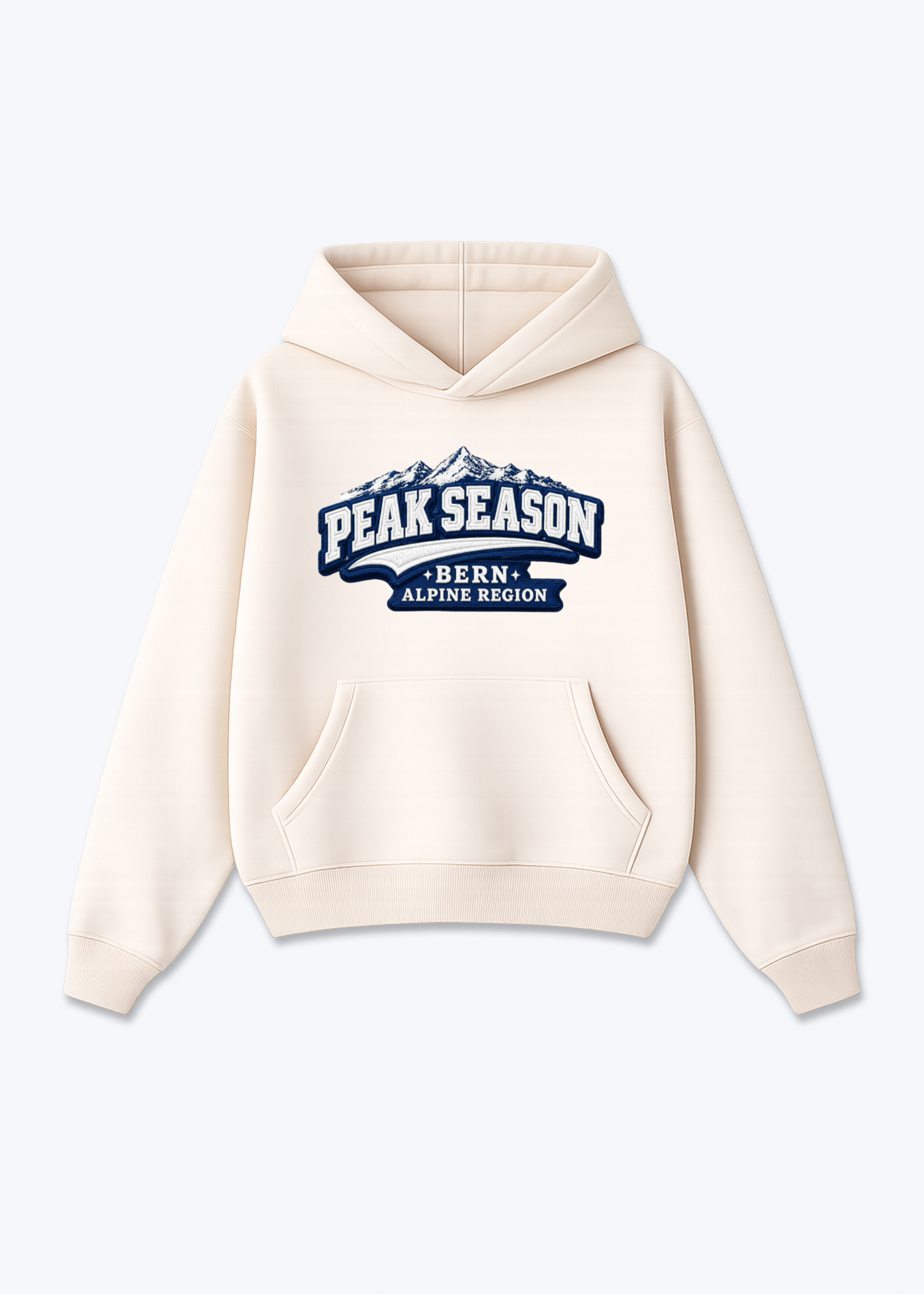 Bern Peak Season Tee - Beige Front (Designed)